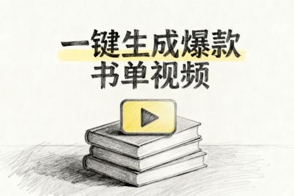 一键生成爆款书单视频(铅笔画风格)-扣子(Coze)工作流模板