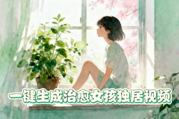 一键生成治愈女孩独居视频-扣子(Coze)工作流模板