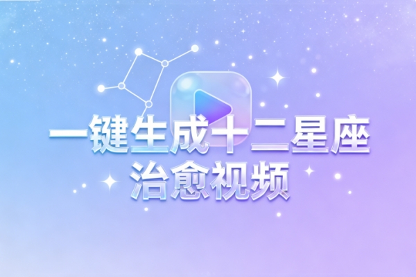 一键生成十二星座治愈视频-扣子(Coze)工作流模板