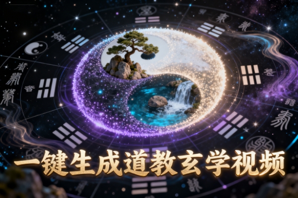 一键生成道教玄学视频-扣子(Coze)工作流模板