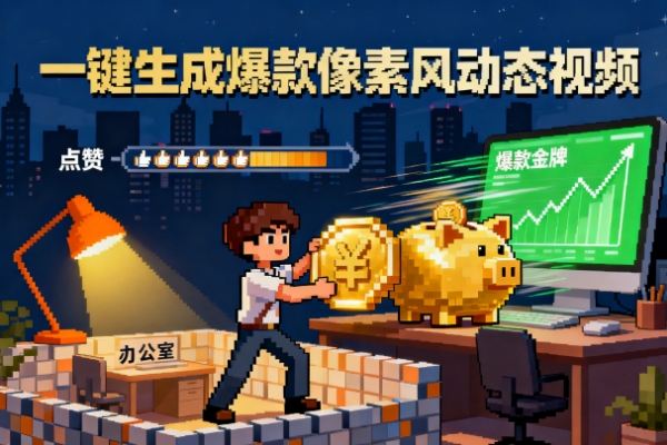 一键生成爆款像素风动态视频-扣子(Coze)工作流模板