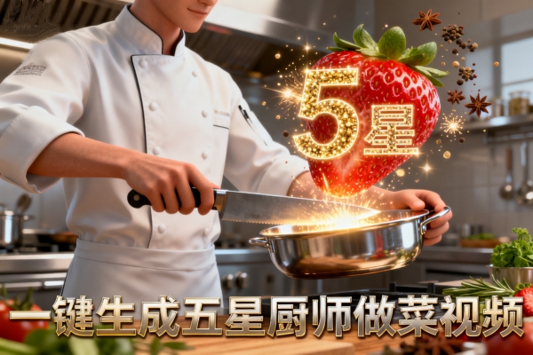 一键生成五星厨师做菜视频-扣子(Coze)工作流模板